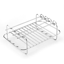 空气炸锅不锈钢方形空气炸锅烤架套装配烤签炸锅烤网蒸架烧烤支架