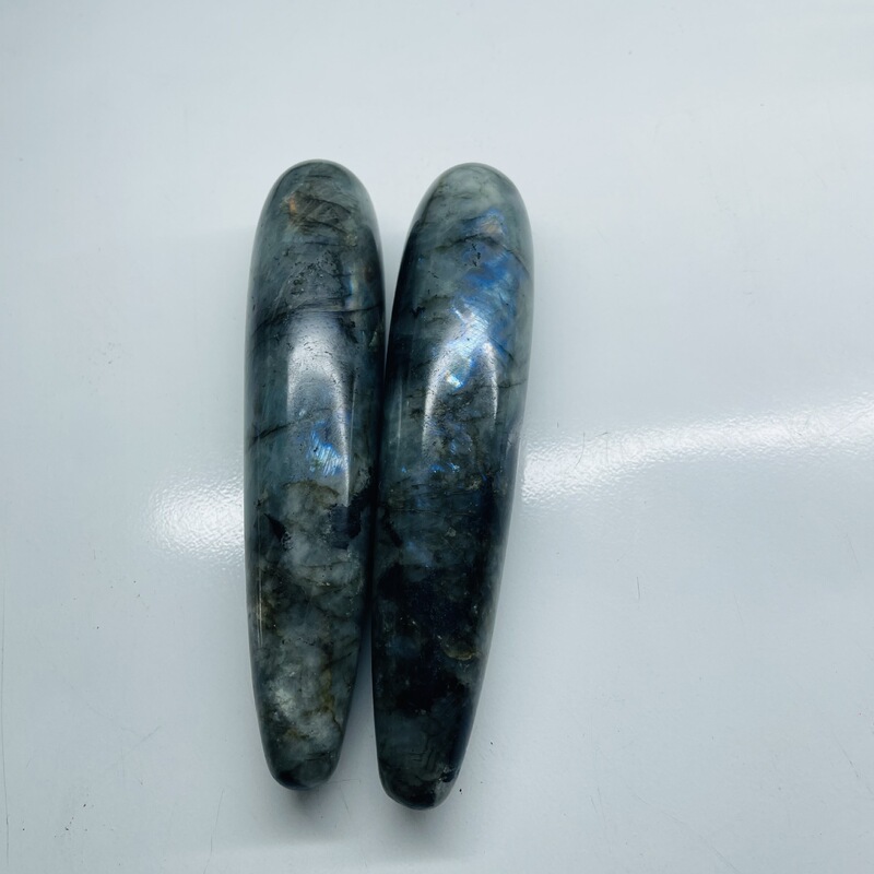 天然拉长石 水晶按摩棒 图 12