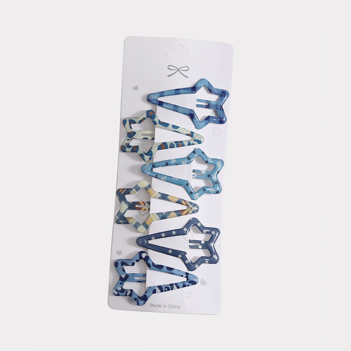 Estrellas de onda azul amor broche de cabello personalidad femenina frente broche broche BB broche temperamento broche de cabello adornamiento