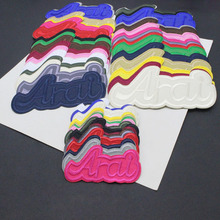 自粘卡通字母刺绣布贴衣服裤子羽绒服装饰补丁补洞电脑绣花贴批发