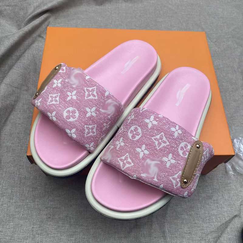 Zapatillas Velcro para mujeres de grosor en línea Zapatillas de muffin de moda para parejas