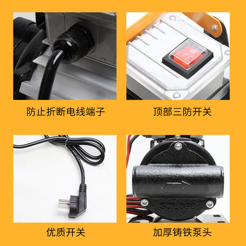 Manufacturer Direct Sales Portable Gear Pump Mini Diesel Hydraulic Oil Pump 24V 220V High Viscosity Electric Oil Extractor