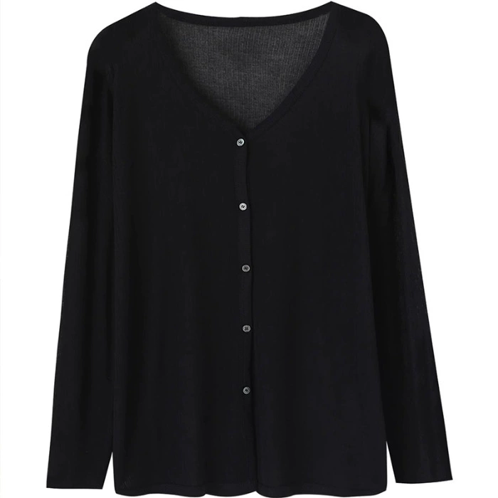 Cardigan, summer thin breathable long-sleeve, oversize