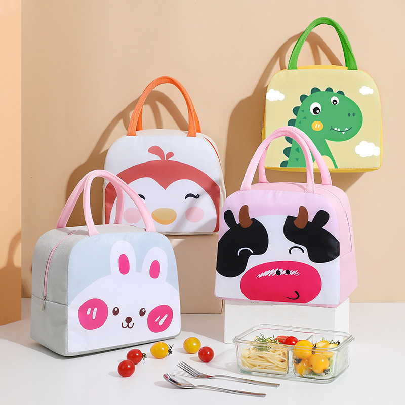 Bolsa de almuerzo de dibujos animados encantadora bolsa de almuerzo portátil bolsa de almuerzo al por mayor de comercio exterior una bolsa de aislamiento