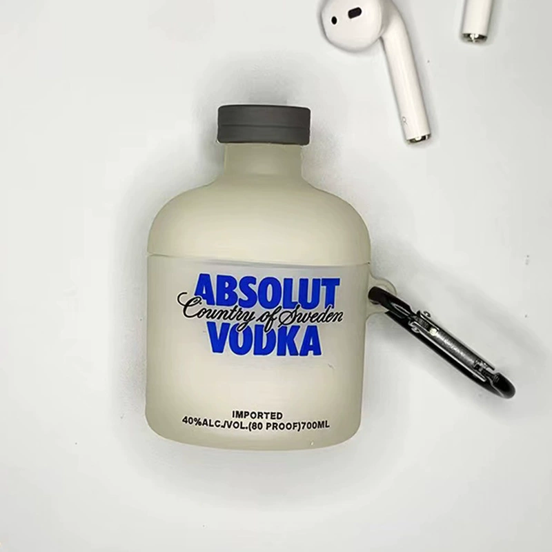 Силиконовый защитный чехол (для Apple) AirPods — милые мультяшные дизайны с карабином, подходит для 1/2/Pro/3/4