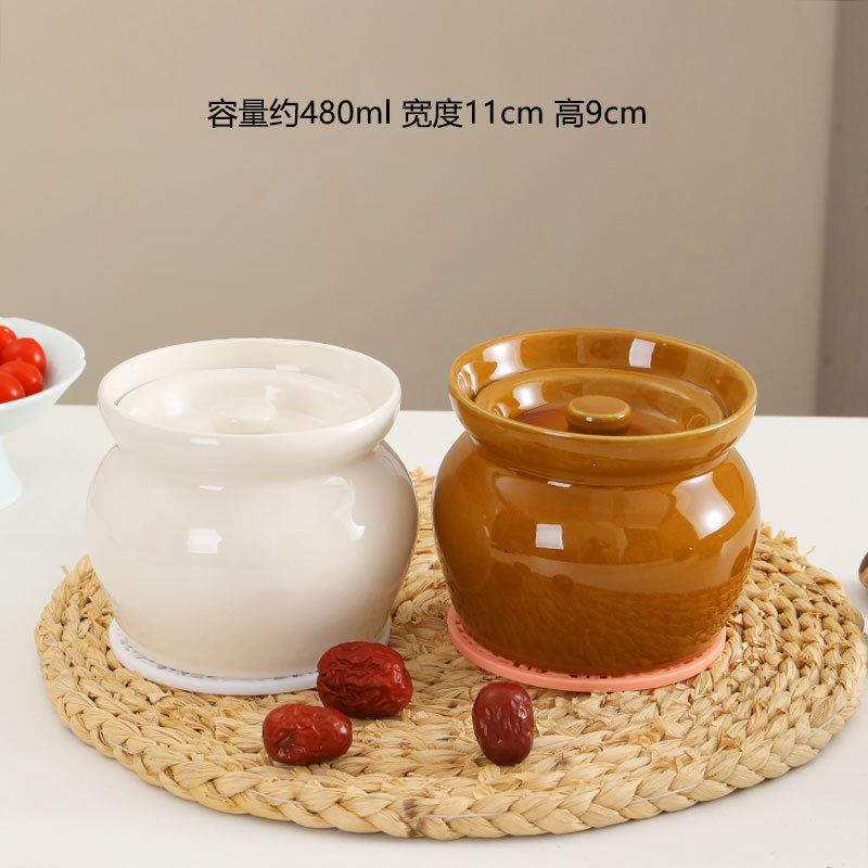 Olla de olla de barro guisada en agua, olla de estofado para una persona, olla de sopa con tapa, snacks de Shaxian, olla de sopa hirviendo de cerámica, venta directa de fábrica