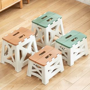 Plastic Folding Stool for Home Use, Simple Storage, Children's Thickened Small Stool, Adult Outdoor Portable Fishing Stool