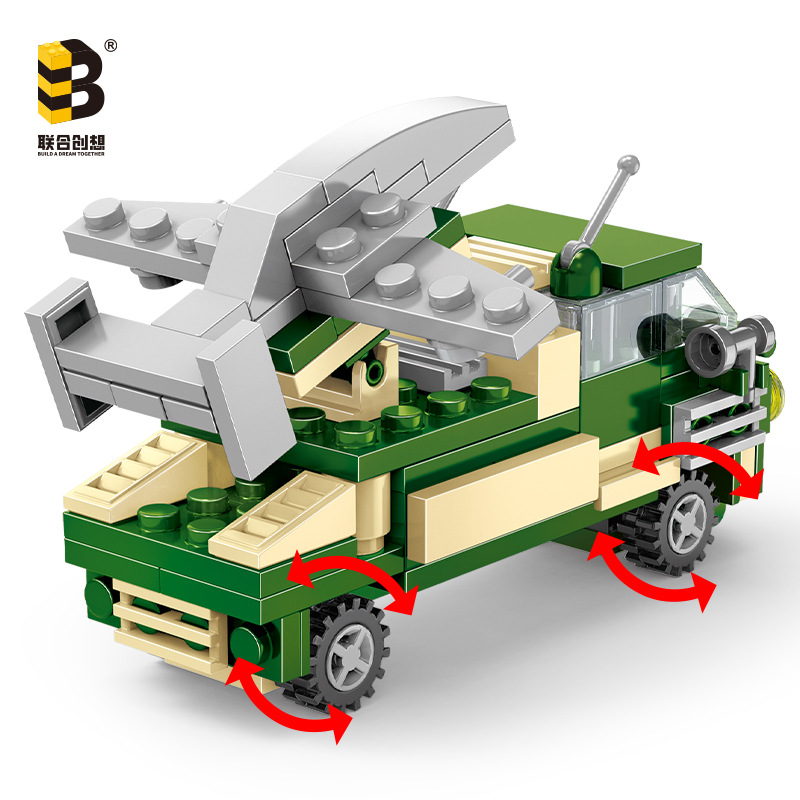 United Creation JKC7614, Bloques de Construcción de Vehículo Portaaviones, Juguetes Educativos DIY, Venta al Por Mayor Internacional