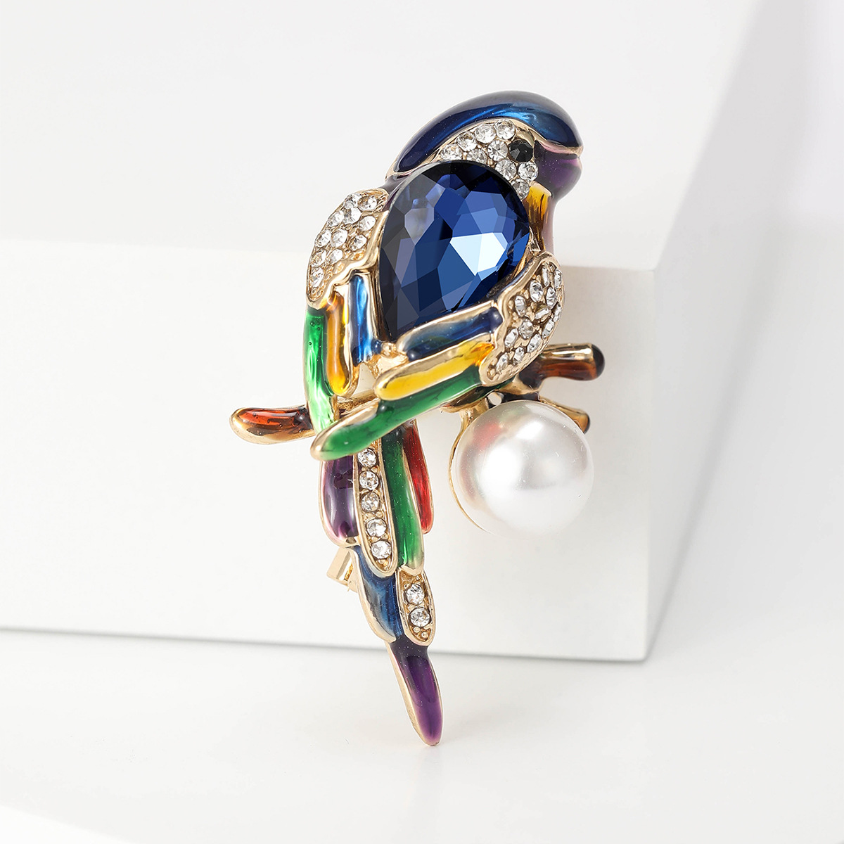 Alloy Material Cute Pin Alloy Inlay Rhinestones Pearl Women's Brooches