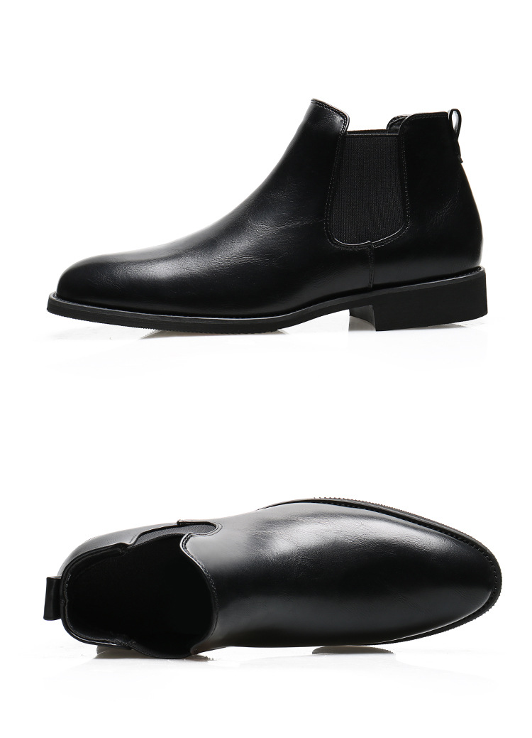 Botas vintage Botas puntiagudas para hombre Botas de piel talla grande_voghion.com