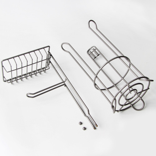 Vertical paper towel holder floor-mounted household toilet bathroom tissue holder storage shelf toilet paper storage rack cross-border iron scroll paper holder