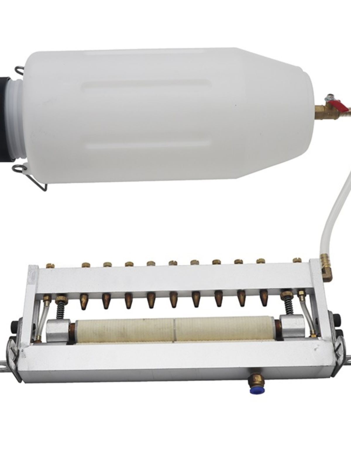 送料涂油器铝合金给油机可调油量工业卷料涂油滴油滚轮羊毛滚毡