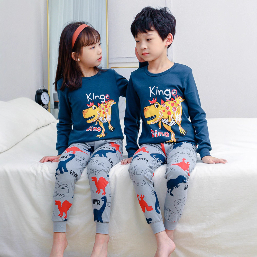 Pijamas de algodón para niños, pantalones de otoño para niños, ropa interior caliente para niños, suéter de algodón para niñas, invierno