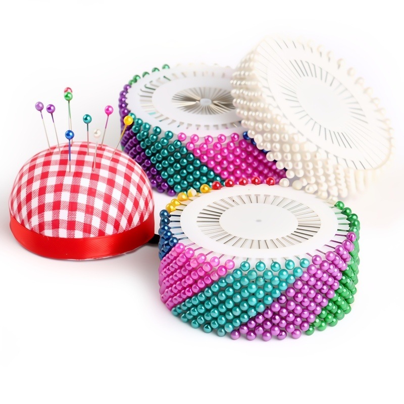 Aguja de cabeza grande aguja de perla aguja de posicionamiento aguja fija aguja de corte vertical aguja de perla aguja de ajuste grande herramienta de inserción de bolsas de coser