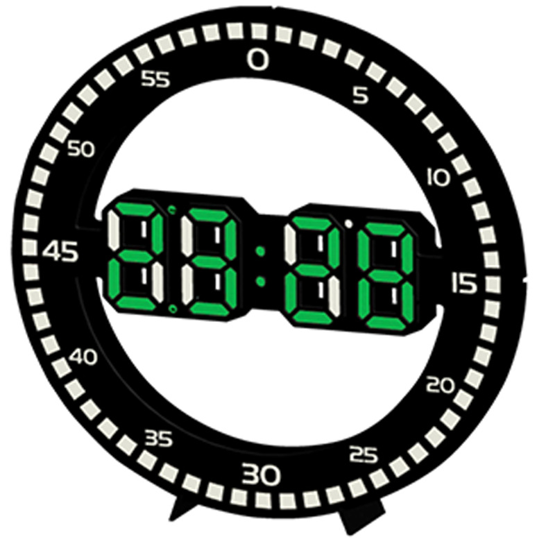 Ħ����LED������ӵ���ҹ��������ҿ����߼���Բ�ι�ǽ����ʱ��