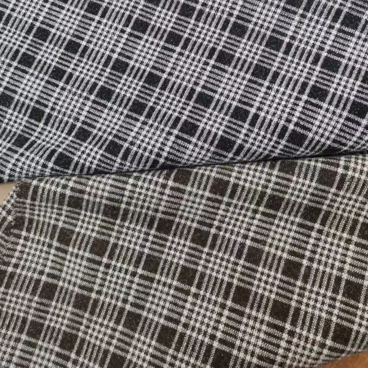 女装外套面料半身裙童装童裙裤料秋冬拉毛加厚批发色织提花