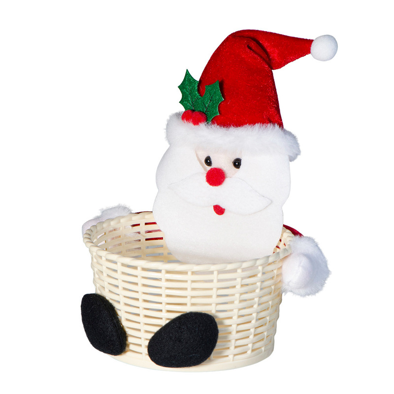 Xingyan クリスマス装飾キャンディバスケットクリスマスデスクトップ装飾品子供のキャンディバスケットクリスマス装飾ギフト|undefined