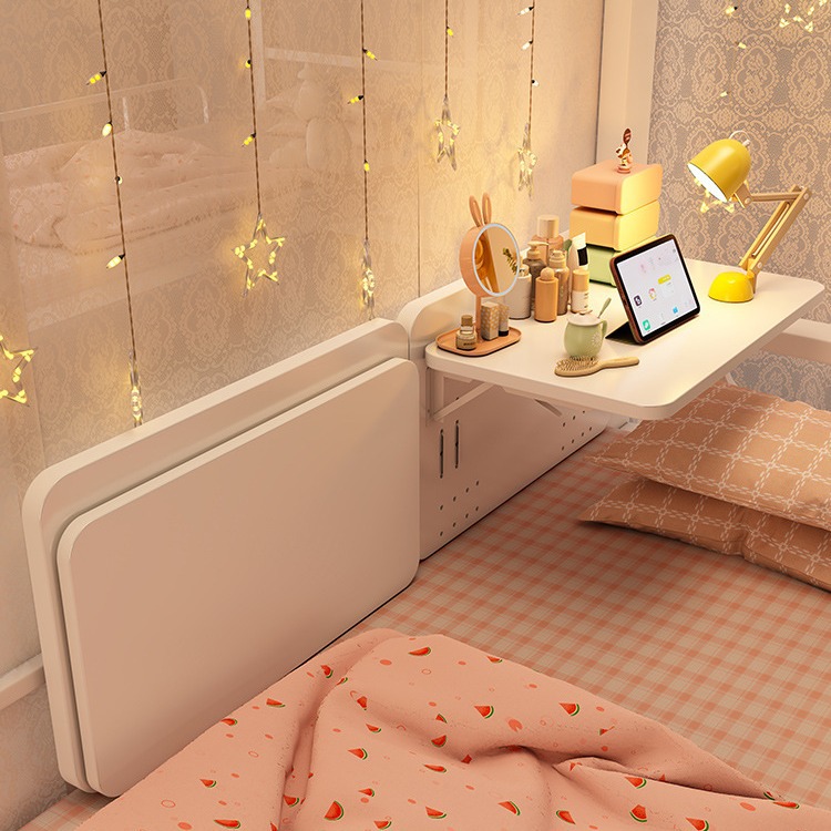 Mesa perezosa en la cama dormitorio de estudiantes universitarios artefactos escritorio de computadora dormitorio tabla plegable colgante escritorio de cama