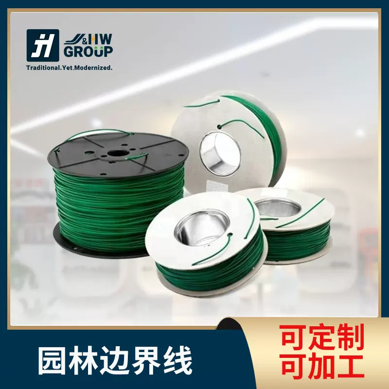 跨境园林割草线 智能割草机器人边界线绿色3.4mm线缆防油厂家
