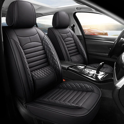 New Foreign Trade Full Leather Car Seat Cushions, Universal Seat Covers for All Seasons, Fully Enclosed Seat Covers, Comfortable and Breathable Seat Cushions Wholesale
