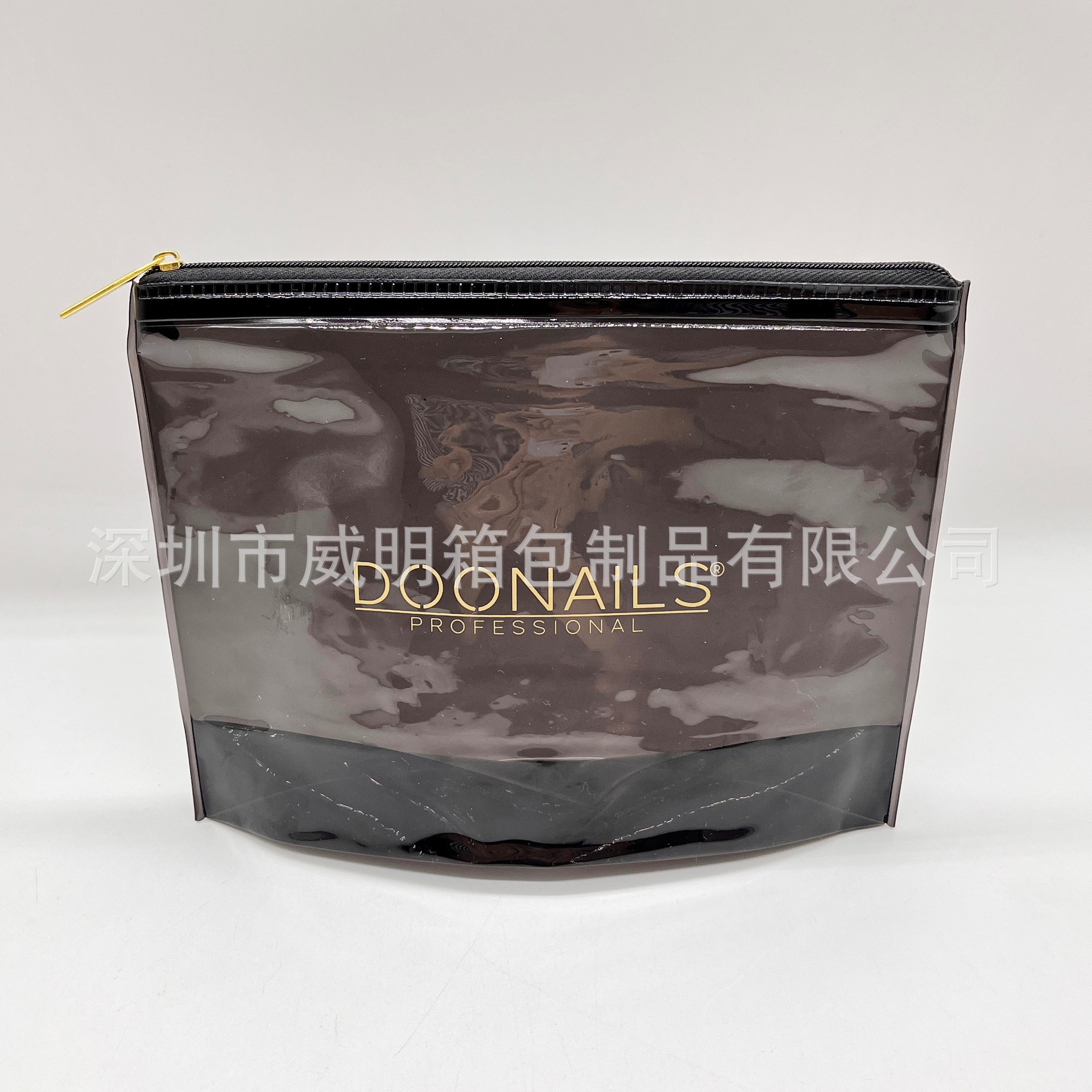 �������ƺ�ɫ͸��PVC��ױ�� �ɶ���logo ��������