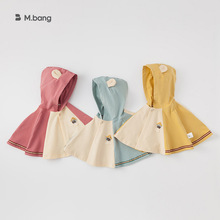 宥宝春秋季韩版新品女童连帽宝宝披风斗篷婴童外出服男童衣服