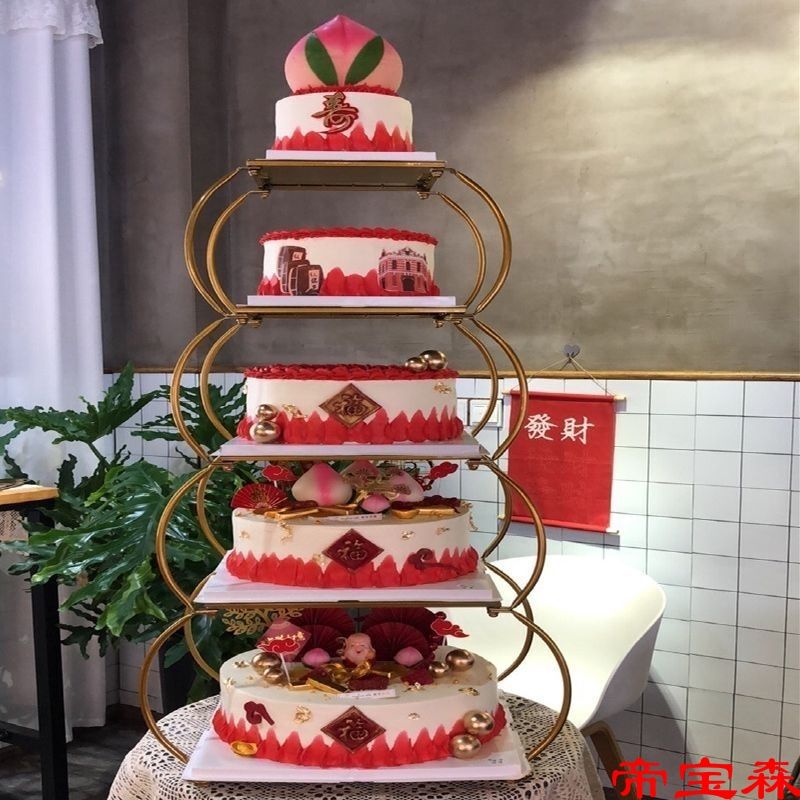 European style originality new pattern multi-storey Cake Shelf hotel Wedding celebration wedding birthday Birthday Patisserie Disassembly and assembly Display rack