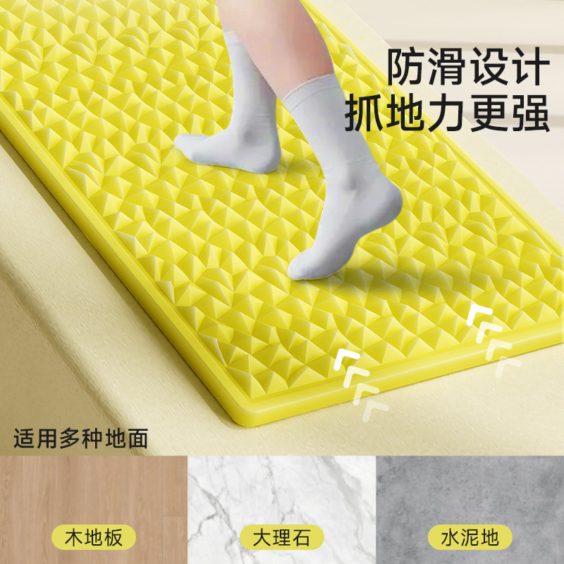 Super trotar placa de presión de dedos almohadilla de masaje de plantar de los pies piso pegamento suave placa de presión de dedos para perder peso almohadilla de carrera in situ especial para fitness