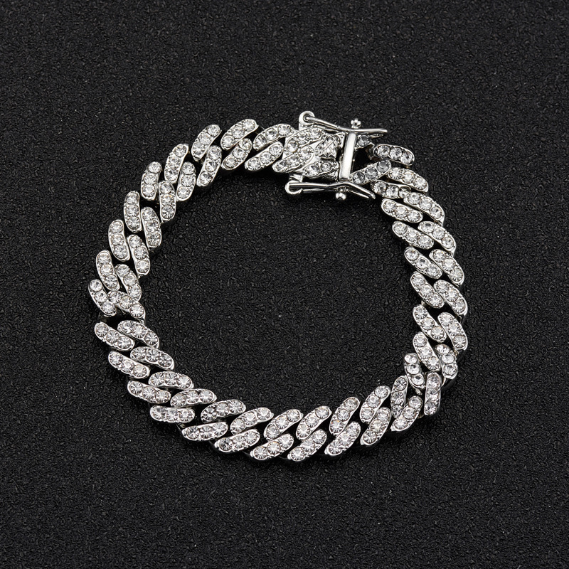Cuban Necklace Female Men's Fashion Ins Cold Style Hip Hop New Trending Fashion Trendy Clavicle Chain 9mm display picture 7