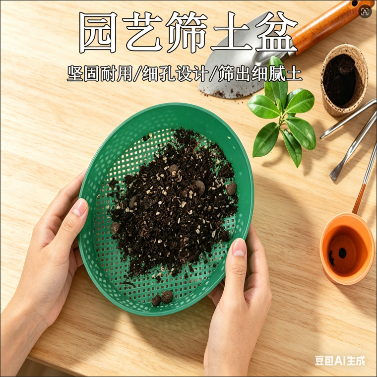 Gardening Screening Soil and Stone Tools Garden Plastic Soil Sieve Filter Household Planting and Seedling Supplies Practical Tools