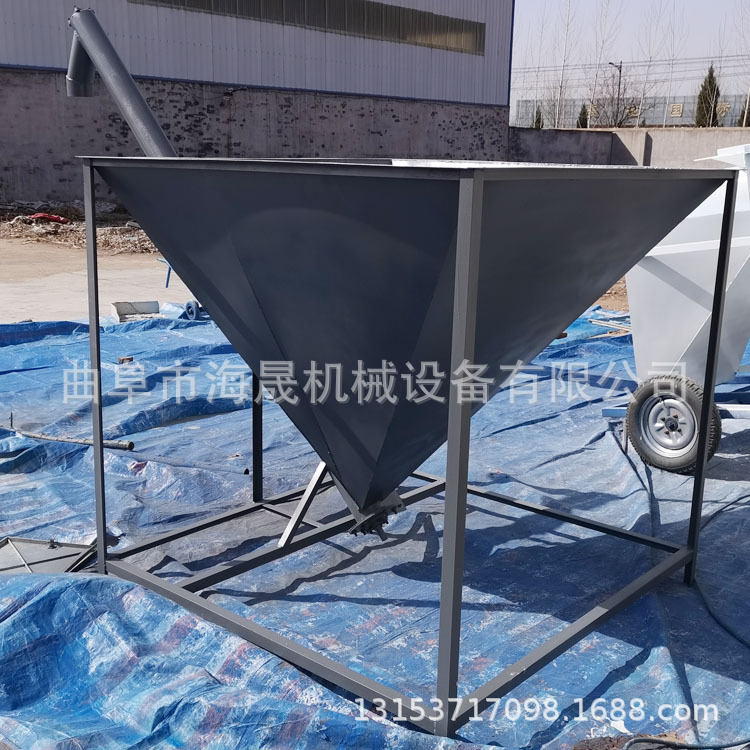 干粉石灰粉送料机 大管径装罐送料机 生石灰粉螺旋提升机
