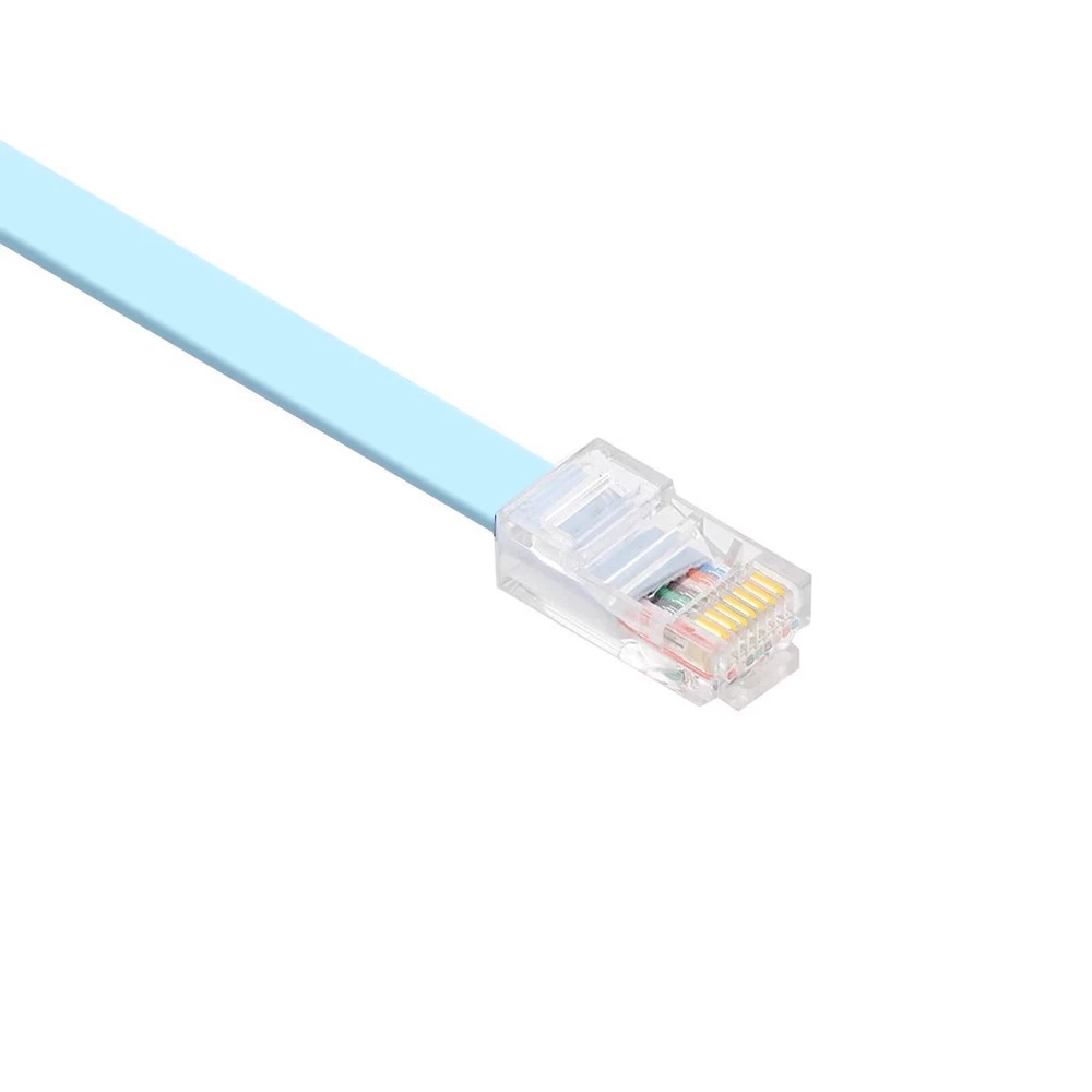 Кабель соединительный RJ45 для ротора RS232, последовательный порт 9-контактный кристалл-коннектор — к консольному порту, подходит для Cisco Huawei