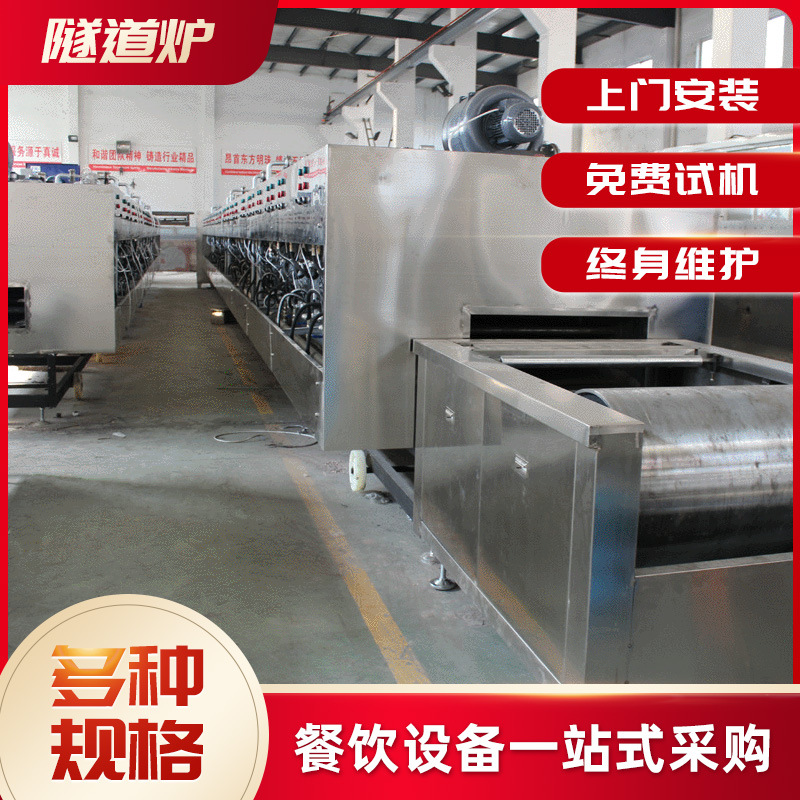 供应隧道式饼干烤炉隧道炉烘干线 休闲食品烘焙机械食品隧道炉