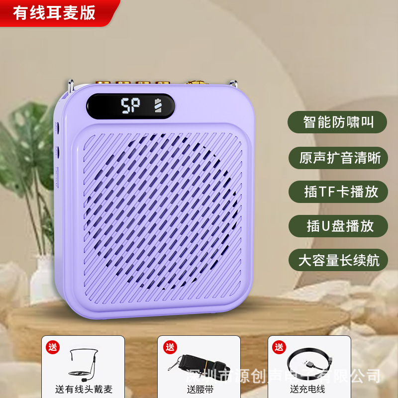 新しいクロスボーダーダブルマイク教師教育リトルビーアンプカード U ディスク Bluetooth プレーヤーガイドマイク|undefined