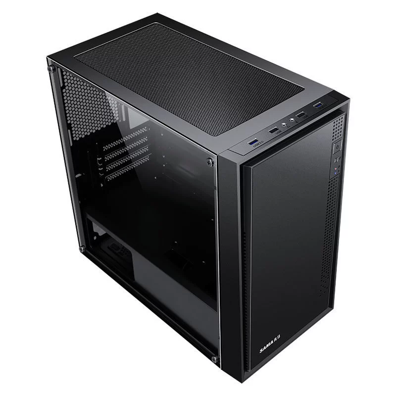 Подходит для корпуса Sama (SAMA) Pingtou M2, компьютерный корпус MATX с боковой стеклянной панелью/отделением