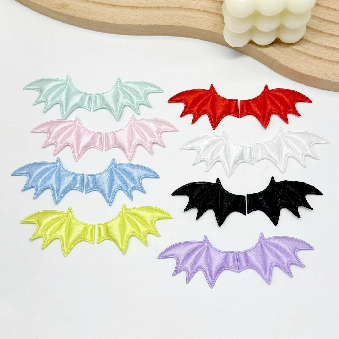 Şeytan qanadı formalı DIY zinət əşyası aksesuarı, 6x3.5 sm