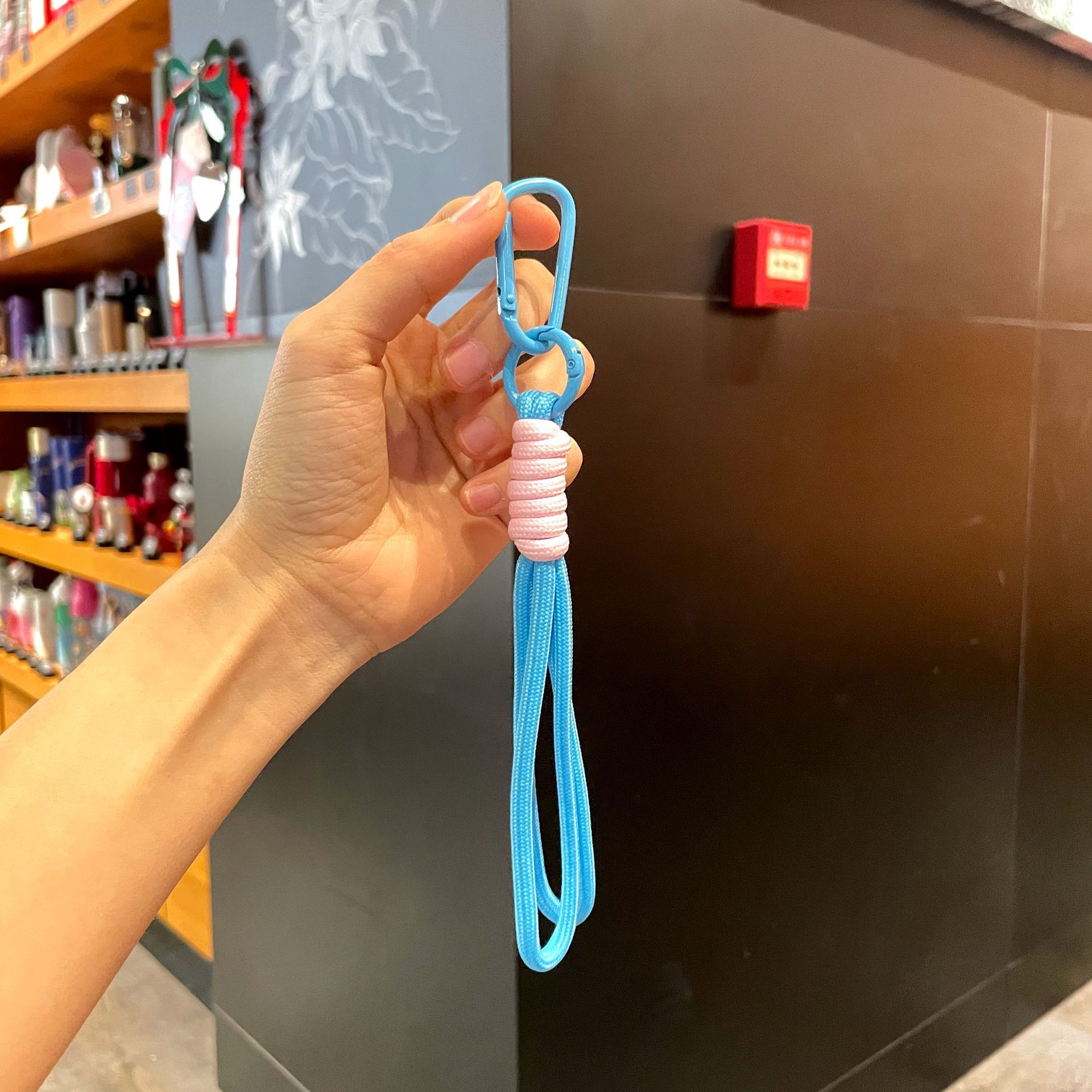 Unlabeled double rope-medium blue
