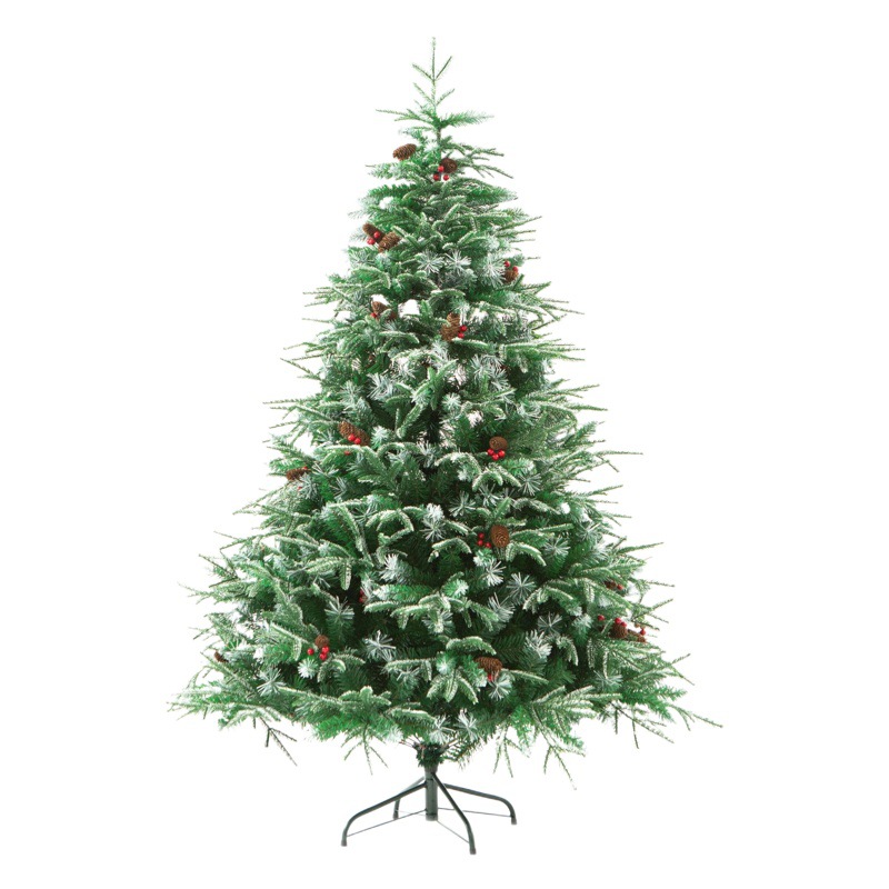 Árbol de Navidad con PE blanco, decoración del hogar, decoraciones navideñas de supermercado, decoración de ambiente, regalos, piñas, árbol de Navidad artificial