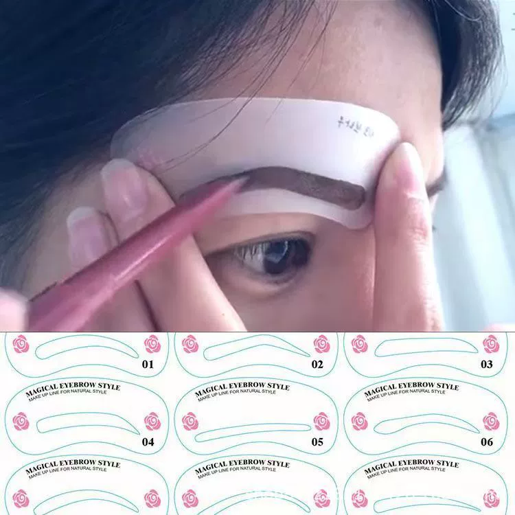 24 карты для бровей наклейки карты для бровей инструменты для рисования бровей
