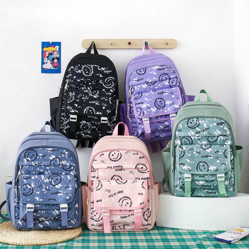 Çocuk Sırt Çantaları Günlük Graffiti Çizgi Roman Okul Çantası Ortaokul Öğrencileri, Üniversite Öğrencileri, Trend Marka Sırt Çantası, Moda Trend Sırt Çantası_voghion.com