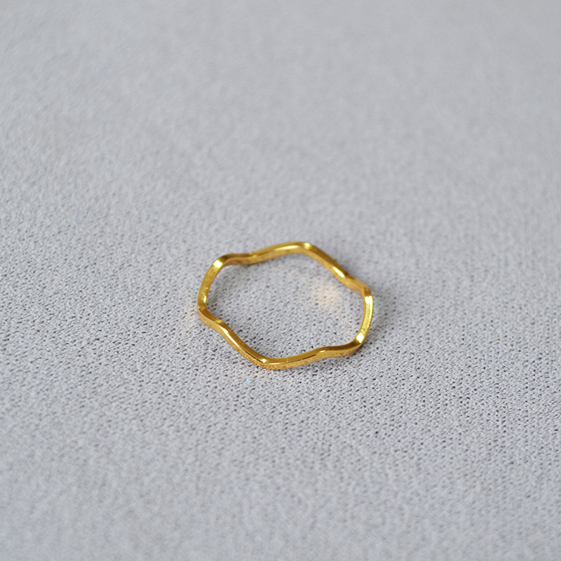 3g Weight Rings Classification 1 Piece Quantity Holiday, Daily Occasion Brass Material Solid Color Pattern Women's Gender Plating Design Simple Style, Classic Style Style Brass Plating Solid Color Rings 9