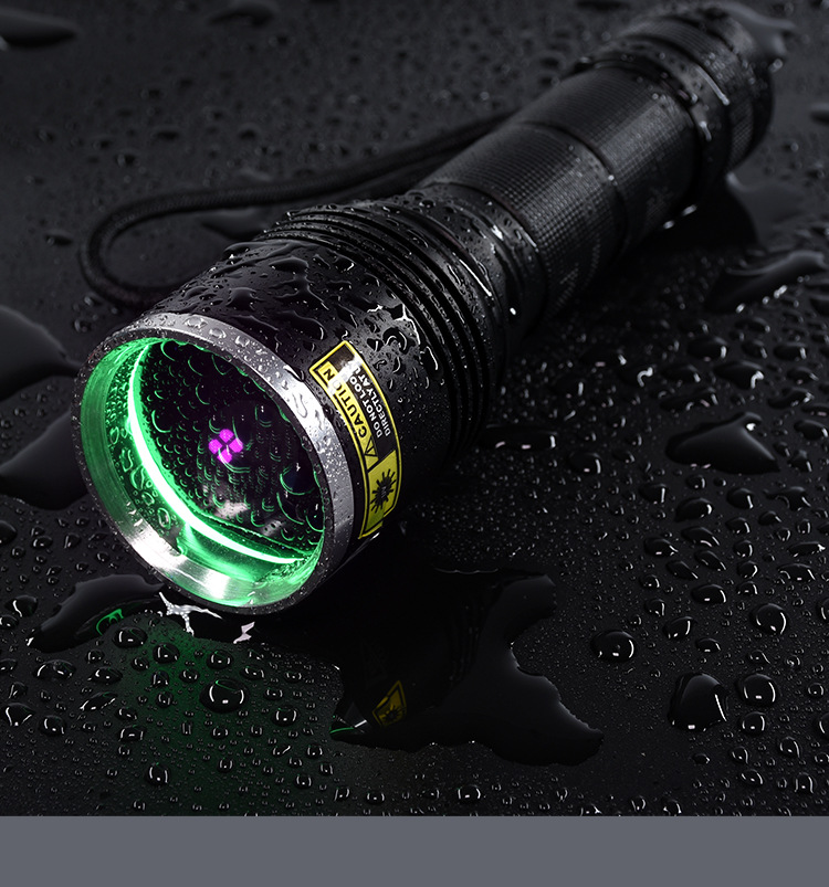 UV Black Mirror purple light identification tobacco and alcohol 365nm according to Jade Jade fluorescence detection strong light ultraviolet flashlight