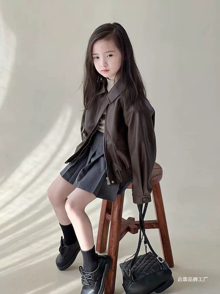 Autumn short children's jacket, western style