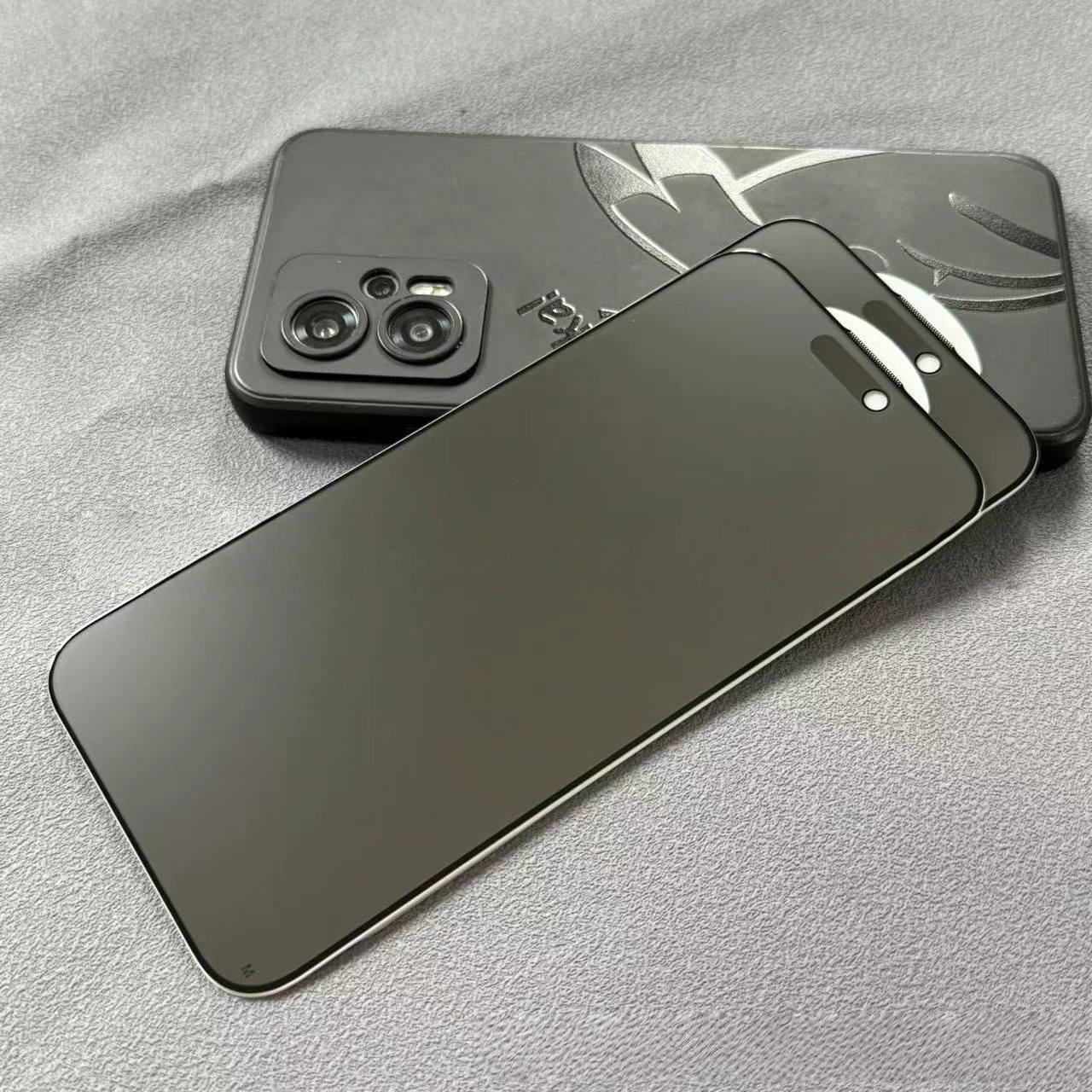 Aplicable a Apple 17promax película anti-pepear iphone 16 alta calidad de aluminio 14 serigrafía 15plus una película de endurecimiento a prueba de polvo