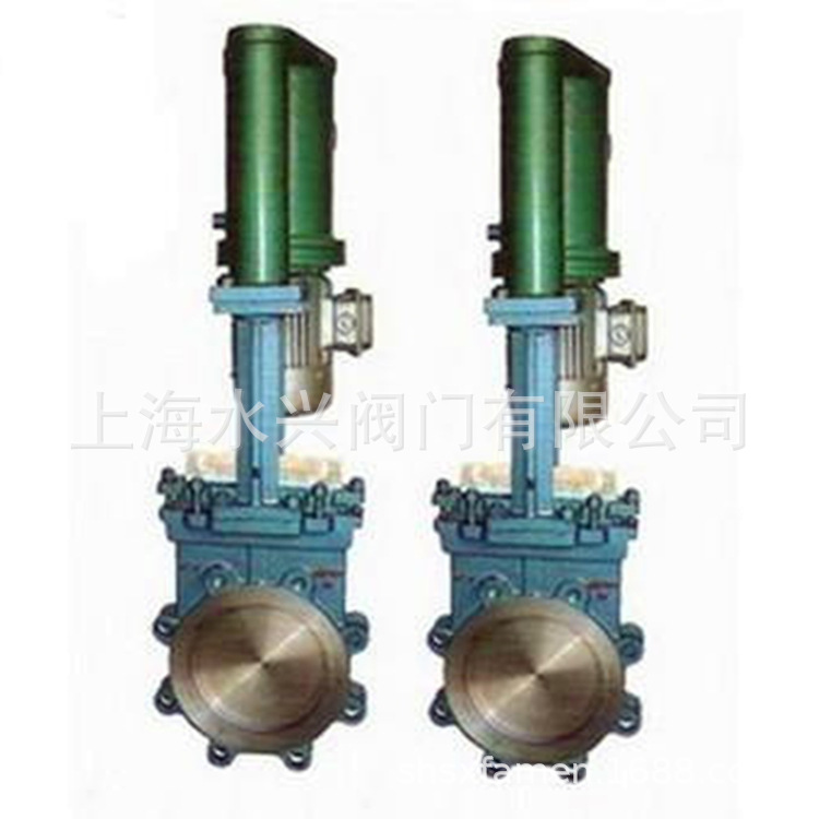 DMZ273X-10C电液动暗板刀闸阀 电液动暗板浆液阀 带盖刀型闸阀