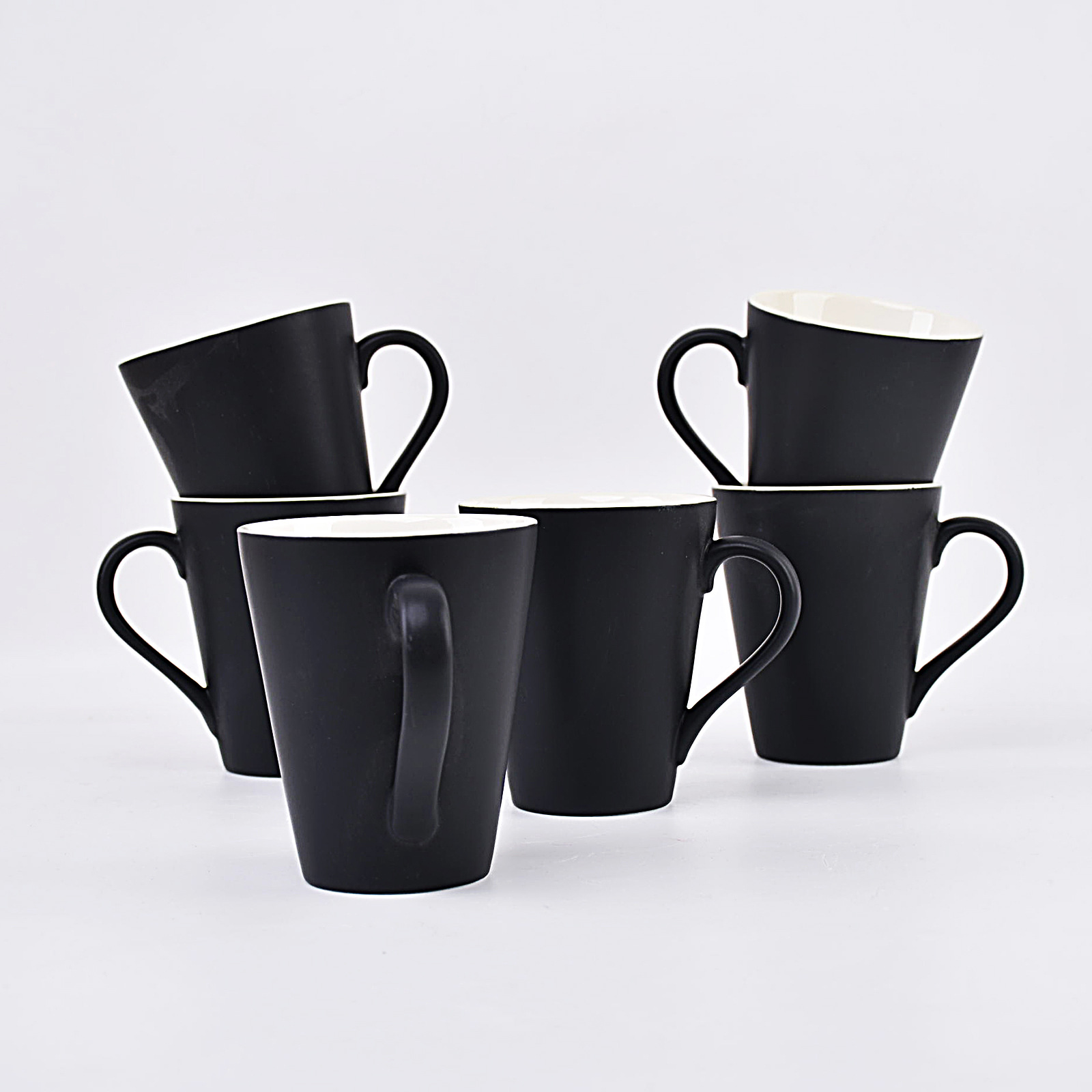 Ceramic black Flared Mug 10 oz coffee mug serving beverages