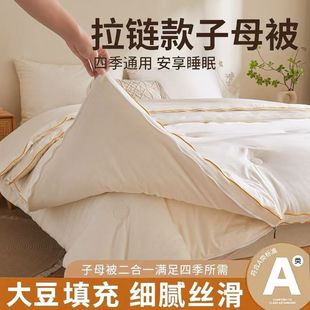 Category a Maternal and Infant Grade Cotton Zipper Type Mother-In-Law Quilt Winter Quilt Spring & Fall Quilt Summer Quilt Soybean Quilt Core Quilt Air-Conditioning Quilt