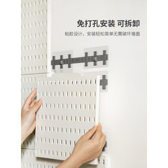 家庭用書斎の穴の板は穴を開けないで壁の本棚の分類を整理します。