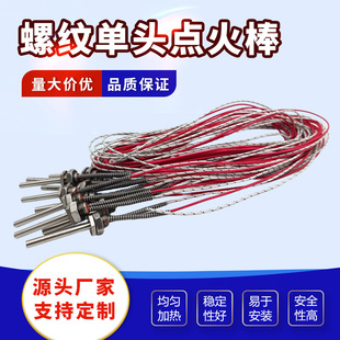 定制固定螺紋點火棒壁掛爐點燃燃料高溫電熱管工業燃燒器加熱元件