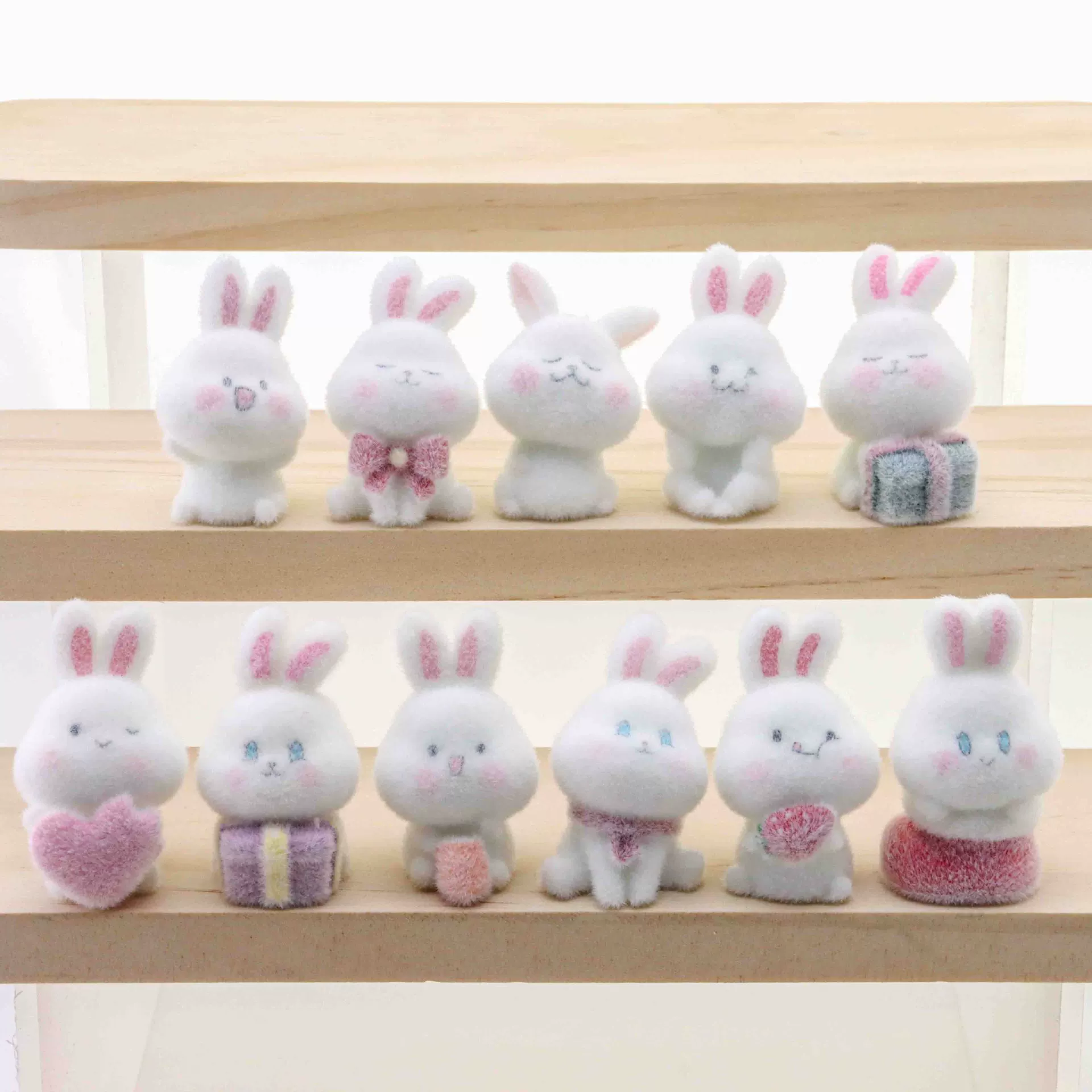 Cartoon animal model, cute table rabbit, decorations, micro landscape, home decor